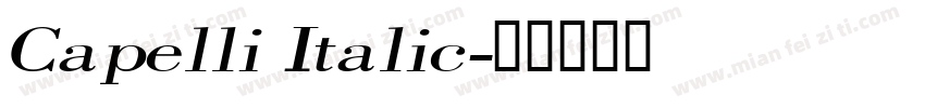 Capelli Italic字体转换
